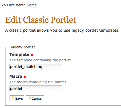 Adding the Plone-Mailchimp-Portlet