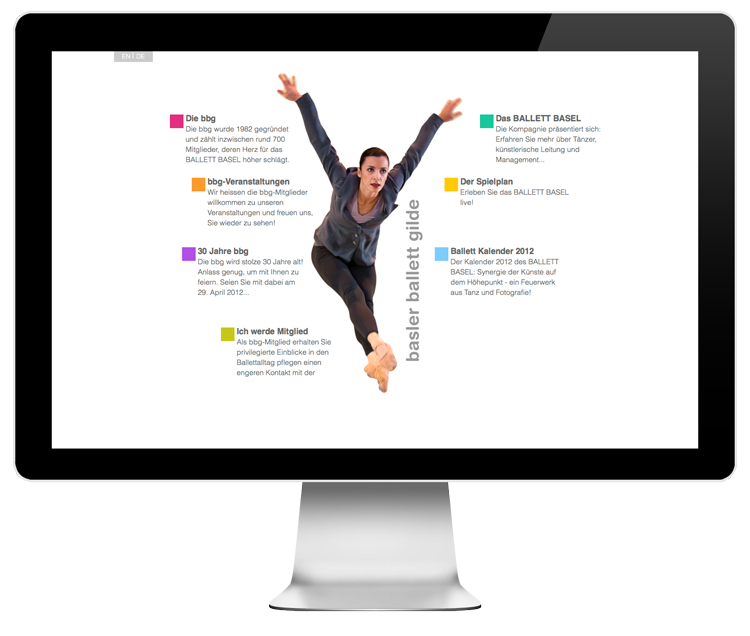 Plone CMS Websystem for Basler Ballett Gilde