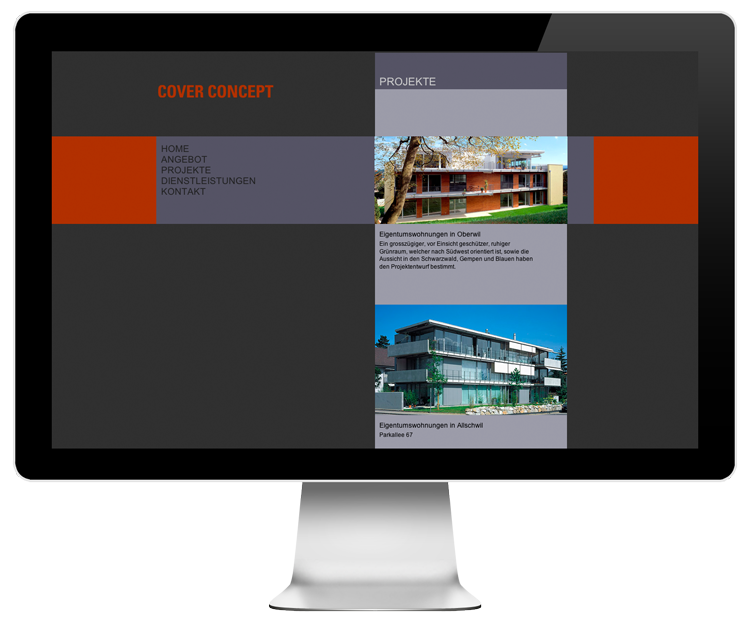 Website design for architect